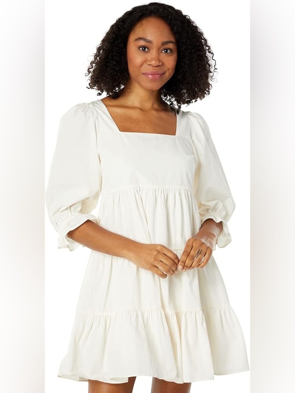Madewell 100% Cotton Lizzy Poplin Babydoll Dress sz 6